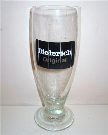 beer glass from the Dieterich  brewery in Germany with the inscription 'Dieterich Original '