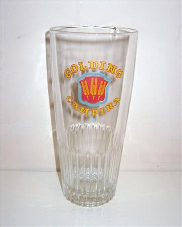 beer glass from the Alken-Maes  brewery in Belgium with the inscription 'Goulding Campina'