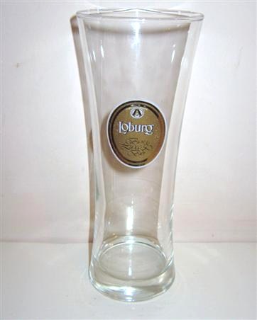 beer glass from the Stella Artois brewery in Belgium with the inscription 'Loburg'