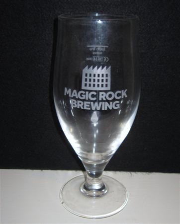 beer glass from the Magic Rock Brewing brewery in England with the inscription 'Magic Rock Brewing'