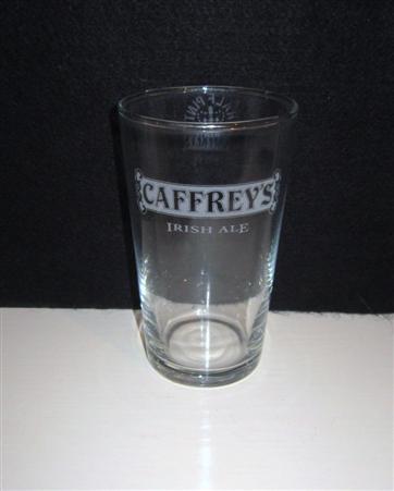 beer glass from the Caffrey's brewery in Northern Ireland with the inscription 'Caffery's Iris Ale'