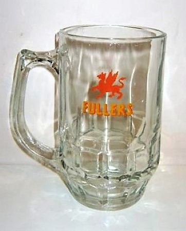 beer glass from the Fuller's brewery in England with the inscription 'Fullers'