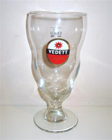 beer glass from the Duvel Moortgat brewery in Belgium with the inscription 'Vadett Extra Blond '