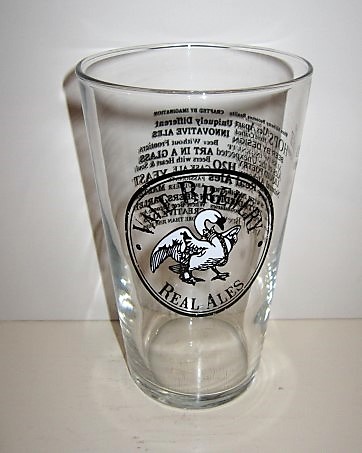 beer glass from the Vale brewery in England with the inscription 'Vale Brewery, Real Ale'