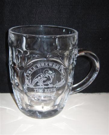 beer glass from the Vale brewery in England with the inscription 'Vale Brewery Co, The Beer Club'