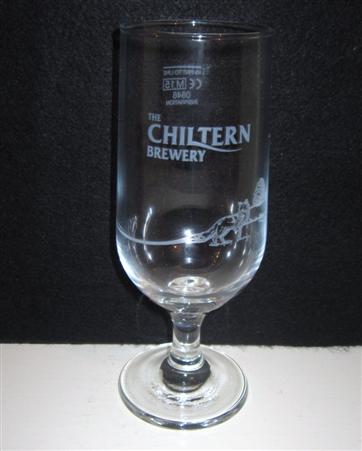 beer glass from the Chiltern brewery in England with the inscription 'The Chiltern Brewery'