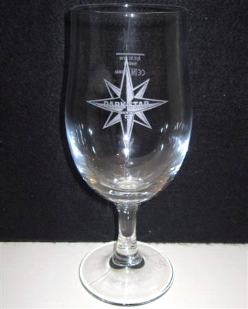 beer glass from the Dark Star Brewing Co brewery in England with the inscription 'Dark Star Brewing Co. '