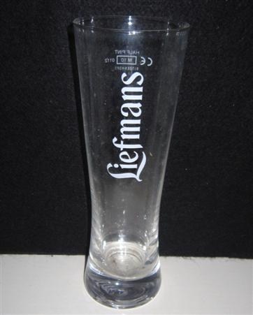 beer glass from the Liefmans brewery in Belgium with the inscription 'Liefmans'