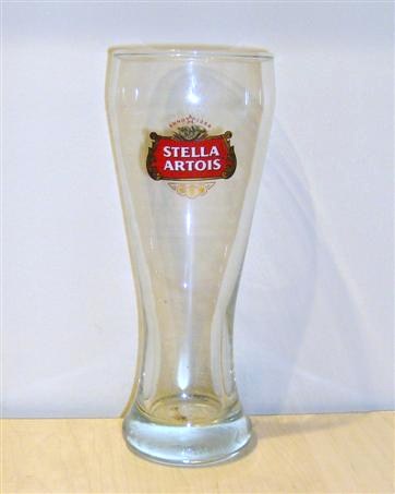 beer glass from the Stella Artois brewery in Belgium with the inscription 'Anno 1366 Stella Artois'