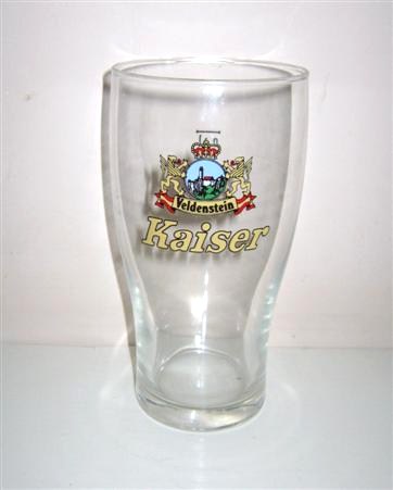 beer glass from the Kaiser brewery in Germany with the inscription 'Valdenstein Kaiser'
