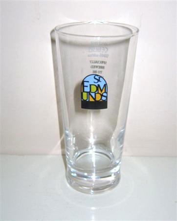 beer glass from the Greene King brewery in England with the inscription 'St Edmunds'