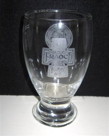 beer glass from the Williams Bros brewery in Scotland with the inscription 'Fraoch Heather Ale, '