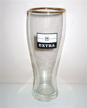 beer glass from the Duvel Moortgat brewery in Belgium with the inscription 'Moortgat MB Anno 1871 Breendonk Extra'