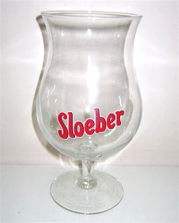 beer glass from the Roman brewery in Belgium with the inscription 'Sloeber'