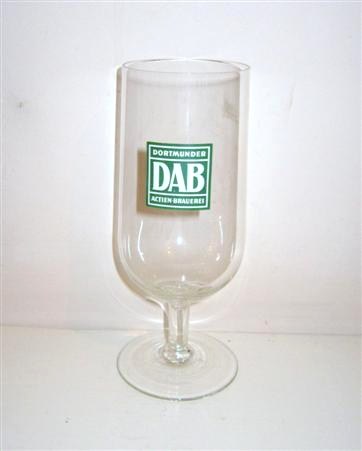 beer glass from the Dab brewery in Germany with the inscription 'Dortmunder DAB Actien Brauerei'