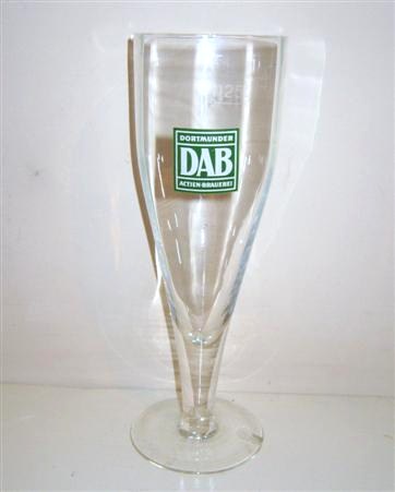 beer glass from the Dab brewery in Germany with the inscription 'Dortmunder DAB Actien Brauerei'