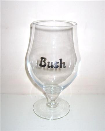 beer glass from the Dubuisson brewery in Belgium with the inscription 'Bush'