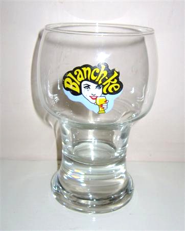 beer glass from the Van Honsebrouck brewery in Belgium with the inscription 'Blanch-ke'