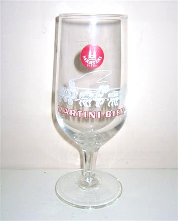beer glass from the Kropf brewery in Germany with the inscription 'Kropf Martini Biere, Martini Bier'