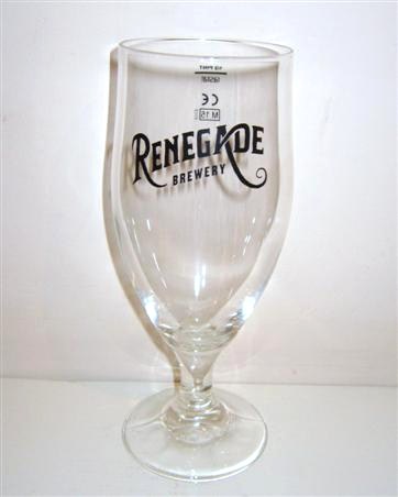 beer glass from the The West Berkshire Brewery brewery in England with the inscription 'Renegrade Brewery'