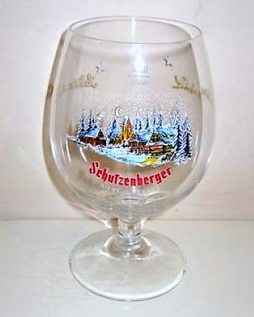 beer glass from the Karlsberg brewery in France with the inscription 'Schutzenberger Biere D'Alsace '