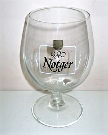 beer glass from the Piedboeuf brewery in Belgium with the inscription '980 Notger'