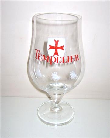 beer glass from the Corsendonk brewery in Belgium with the inscription 'Tempelier'