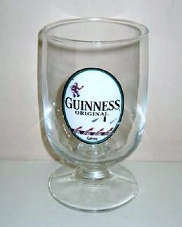 beer glass from the Guinness  brewery in Ireland with the inscription 'Guinness Original'