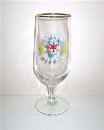 beer glass from the Stern brewery in Germany with the inscription 'Stern Biere'