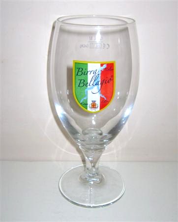 beer glass from the Bellagio brewery in Italy with the inscription 'Birra Bellagio'