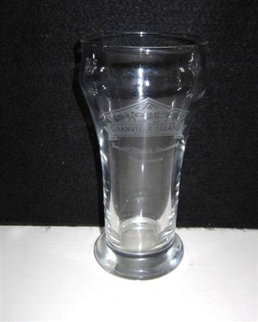 beer glass from the Granville Island Brewing brewery in Canada with the inscription 'Granville Island Brewing, Small Batch Brewery Vancouver'