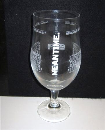 beer glass from the Meantime brewery in England with the inscription 'Meantime '