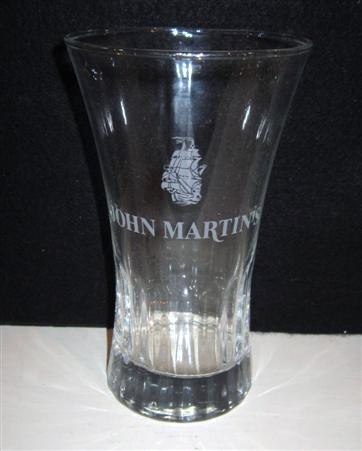 beer glass from the John Martin brewery in Belgium with the inscription 'John Martin's'