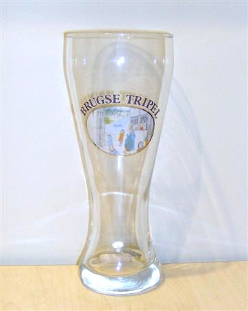 beer glass from the Gouden Boom  brewery in Belgium with the inscription 'Brugse Tripel'