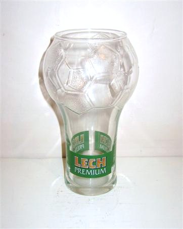 beer glass from the Lech Browary Wielkopolski brewery in Poland with the inscription 'Lech Premium'