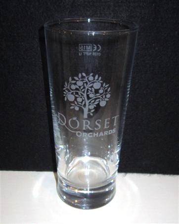 beer glass from the Palmers brewery in England with the inscription 'Dorset Orchards'