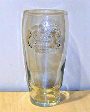 beer glass from the Stella Artois brewery in Belgium with the inscription 'Stella Artois'