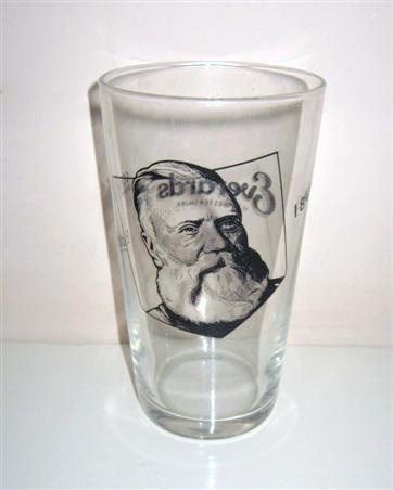 beer glass from the Everards brewery in England with the inscription 'Estd 1849'