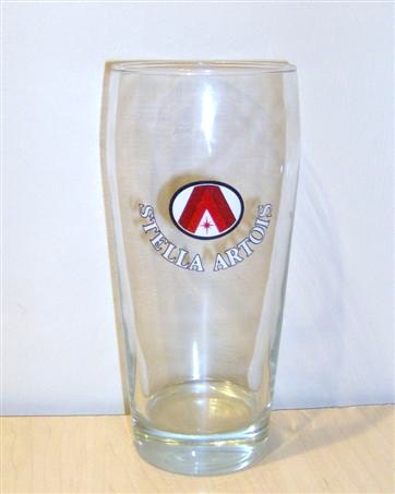 beer glass from the Stella Artois brewery in Belgium with the inscription 'Stella Artois'