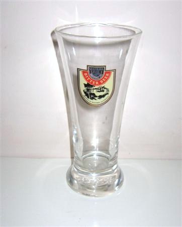 beer glass from the Matilda Bay  brewery in Australia with the inscription 'Matilda Bay Bitter Beer, Brewed In Western Australia'