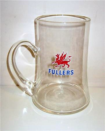 beer glass from the Fuller's brewery in England with the inscription 'Fullers '