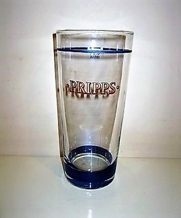 beer glass from the Carlsberg Sverige brewery in Sweden with the inscription 'Pripps'