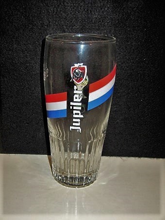 beer glass from the Piedboeuf brewery in Belgium with the inscription 'Jupiler'