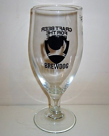 beer glass from the Brew Dog brewery in Scotland with the inscription 'Brewdog'