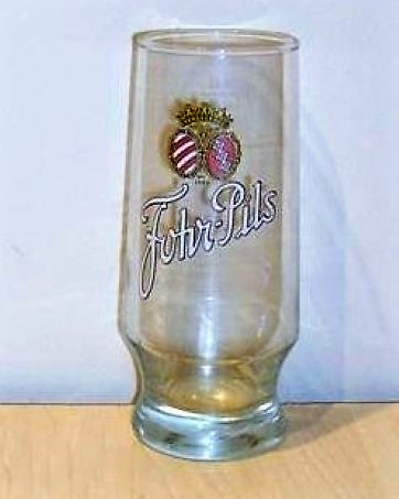 beer glass from the Fohr brewery in Germany with the inscription 'Fohr Pils Seit 1699 '