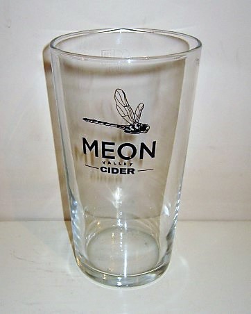 beer glass from the Meon Valley brewery in England with the inscription 'Meon Valley Cider'