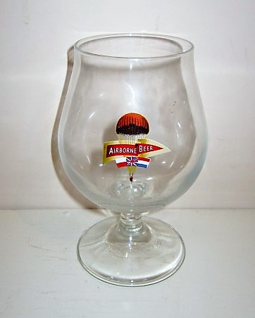 beer glass from the Friese brewery in Netherlands with the inscription 'Airbourn Beer'