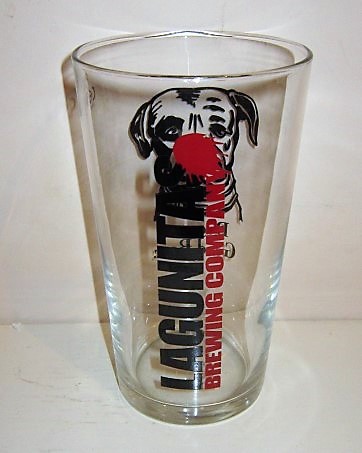 beer glass from the Heineken International brewery in U.S.A. with the inscription 'Lagunitas Brewing Company'