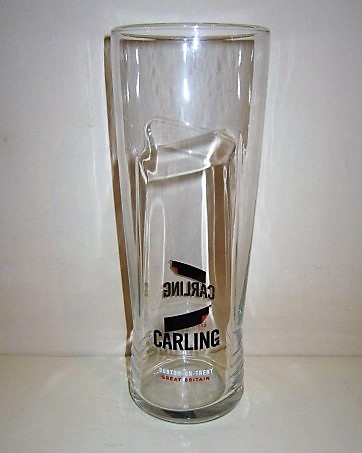 beer glass from the Carling brewery in Canada with the inscription 'Carling, Burton On Trent, Great Brition'