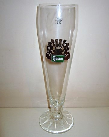beer glass from the Gosser brewery in Austria with the inscription 'Gosser'